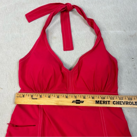 ATHLETA Athletic Pink Padded Chest Go Everywhere Halter Dress Size 0 R - Picture 8 of 13